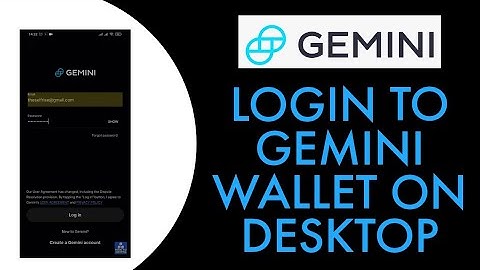 How To Login Gemini Wallet On Desktop (2023)