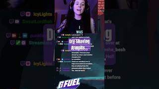 Dry Shaving Armpits on Stream | Twitch &amp; Marvel Rivals #funny #shorts #girl #fyp #marvelrivals #fun