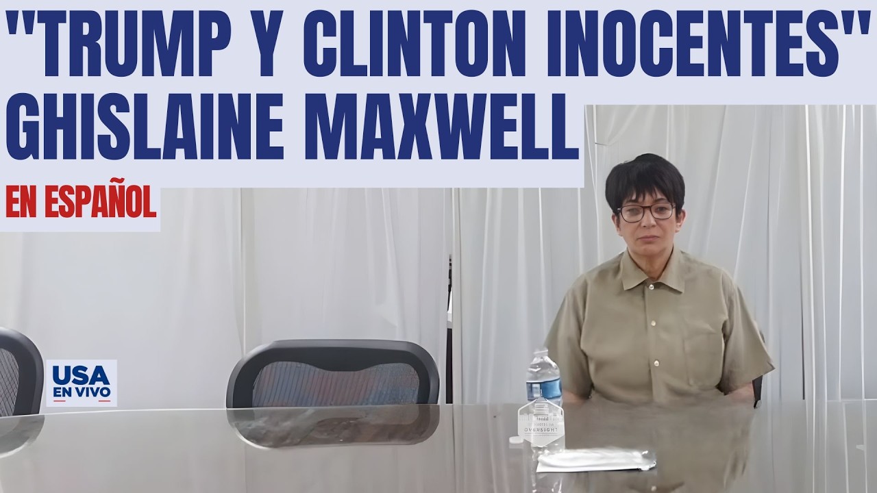 COMPLETO Maxwell promete exculpar a Clinton y Trump si le concede indulto | USA EN VIVO 🔴