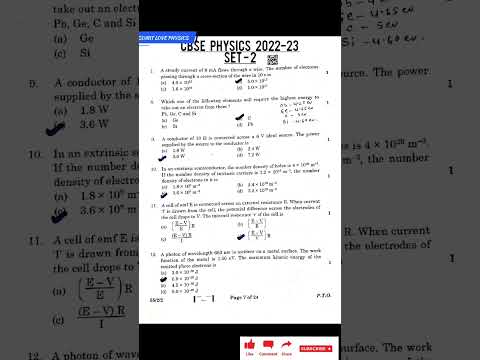 CBSE Physics paper