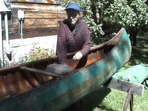 The Wood and Canvas Canoe: 1946 Penn Yan Rainbow - YouTube