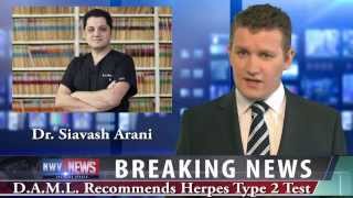 Herpes False Positive Test Result by lab, No Symptom , Arani, M.D. United States