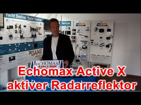 Aktiver Radarreflektor Echomax Active X mit Alarm und Zubehör - von Busse Yachtshop