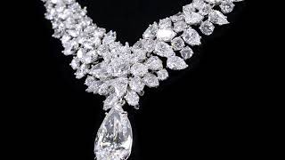 A magnificent diamond 'Cluster' necklace by Harry Winston