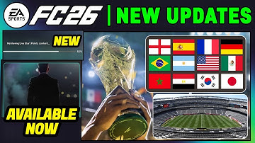 EA FC 26 NEWS | NEW Career Mode Updates & FIFA World Cup 2026 Addition ✅