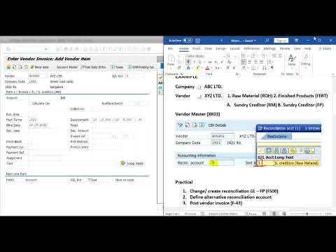 Alternative Reconciliation GL In SAP | Multiple Reconciliation Account For Vendor In SAP