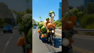 The Funniest Motorcycle Passenger Ever! 🛵 #aigoat #aishorts #tiktokworldwide
