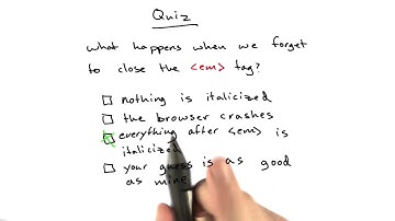 Missing End Tag Solution - Web Development