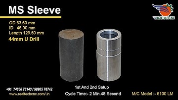 MS Sleeve / U Drill.44mm | RealTech CNC Machine VD-222