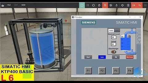 SIEMENS TIA PORTAL & ktp400 complete 2 tanks filling station on HMI | L 37