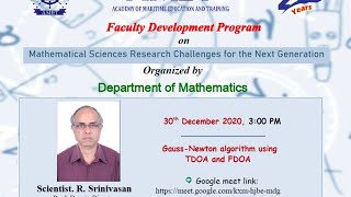 Faculty Development Program - day 3, Dept. of Mathematics, AMET University