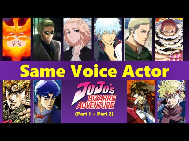 JoJo's Bizarre Adventure And Demon Slayer Characters Who Share The Same Voice  Actor