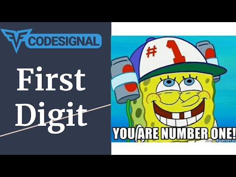 "First Digit" - Codesignal #35 - JAVA Solution