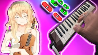 cancion de kaori OST 🎹 Tutorial Melodica (Melodica♣Chan)