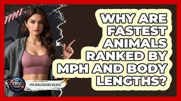 Why Are Fastest Animals Ranked By Mph And Body Lengths? - Epic World Record Holders