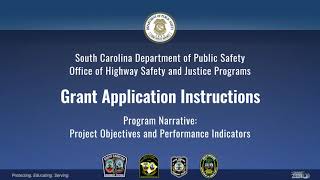 Application Instructions : Project Objectives and Performance Indicators (2 of 3)