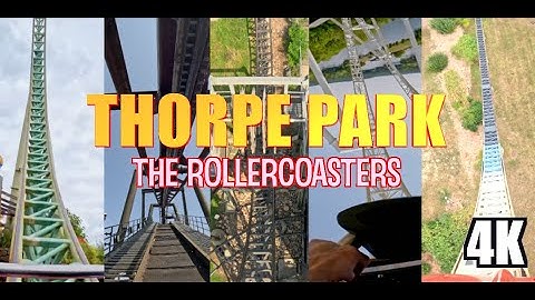 THORPE PARK - ON RIDE POV - All The Rollercoasters Front Row [ 4K ] 2025 Stealth Hyperia Saw & More