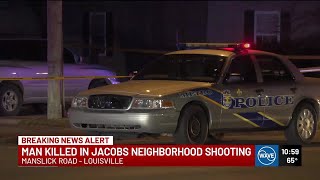 Man killed in shooting in Jacobs neighborhood