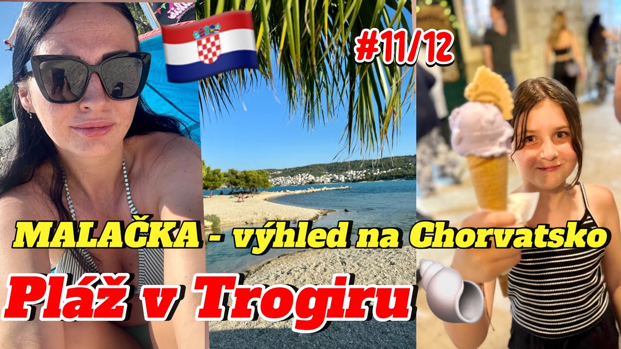 Chorvatsko 2025 🇭🇷 SPLIT jako na dlani - MALAČKA | Páž v Trogiru 🐚| Ubytování v Kaštele #11/12