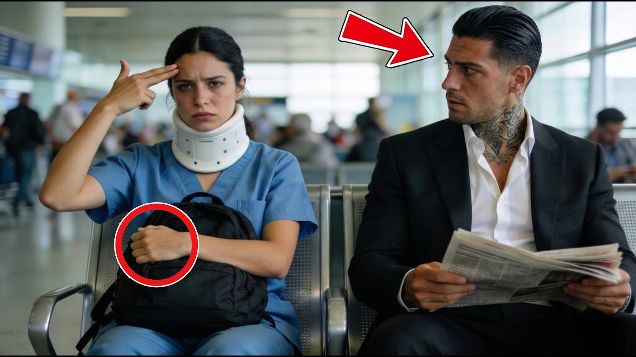 The Poor Nurse Made Silent Signal to a Mafia Boss at the Airport — His Reaction Shocked Everyone