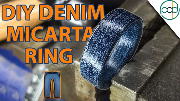 Making a Ring out of Denim Blue Jeans Micarta