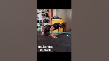 Flexão com apoio dos joelhos - @rosaavict