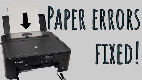 Fix Paper Feed and Jam Problems on Canon Pixma TS702 and 702a Printer