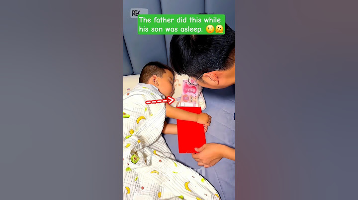 The father did this while his son was asleep.#baby