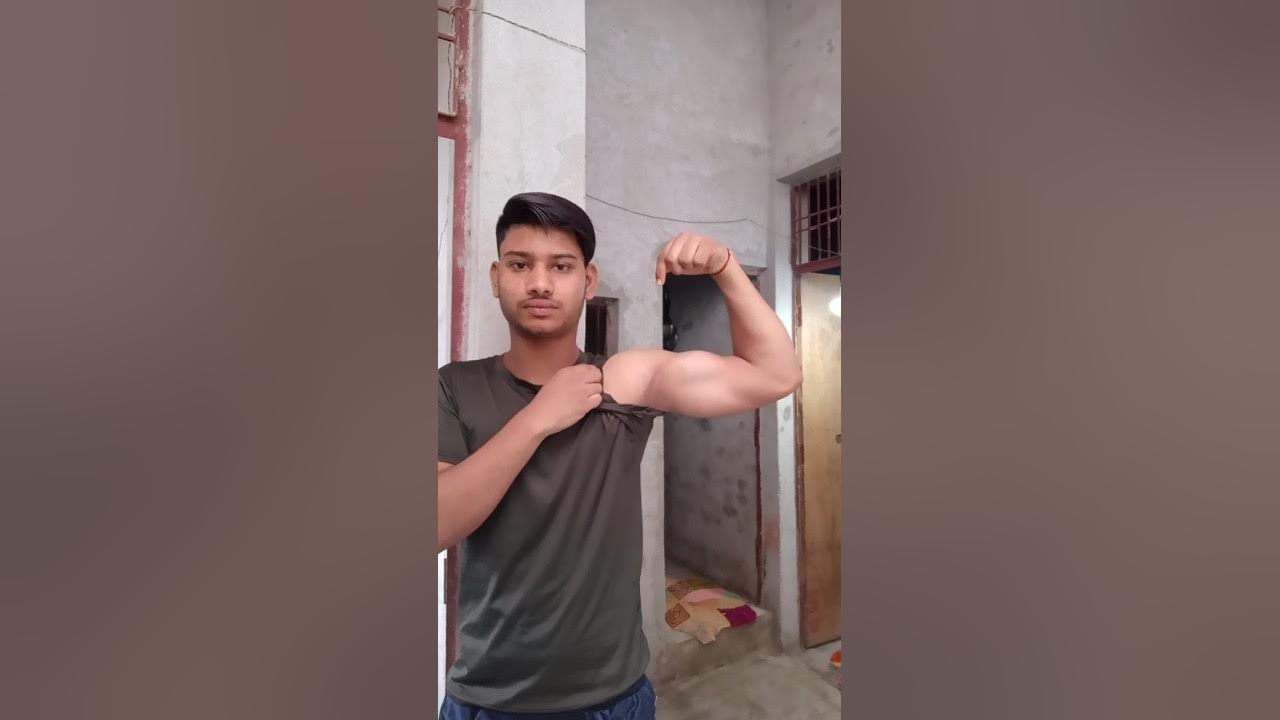 15 year boy biceps and six-pack and triceps - YouTube