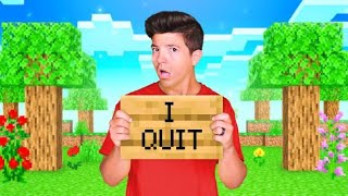 Preston is DONE and QUITTING Minecraft