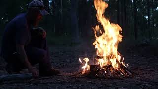 Woodsplit Camp- simple swag overnighter in the Aussie bush