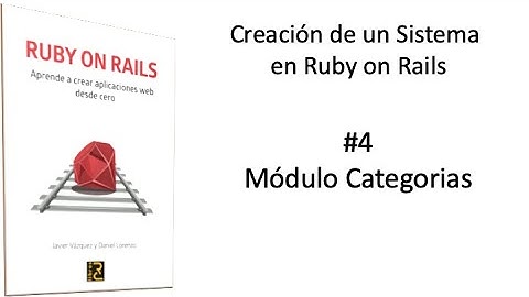 Modulo categorias 1 | CRUD en rails