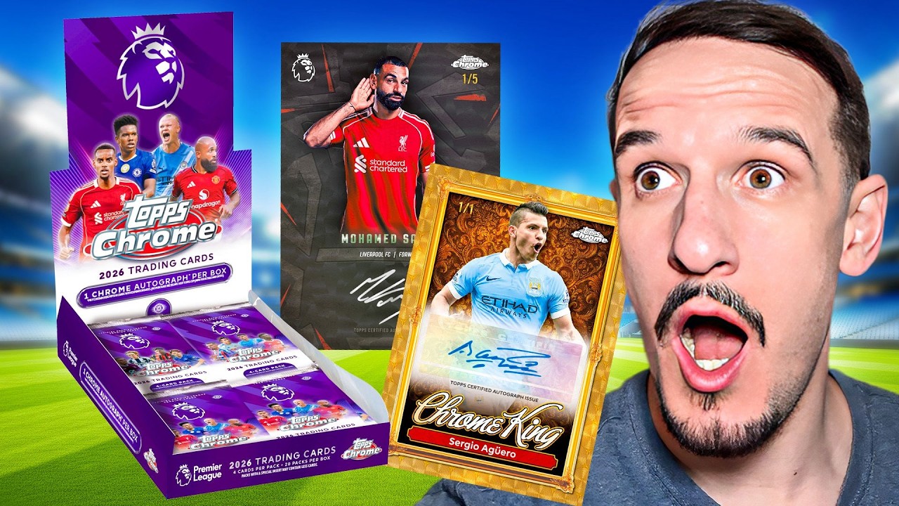 Открываю *СОВЕРШЕННО НОВУЮ* коллекционную коробку Topps Chrome Premier League 2026!