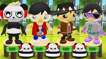 Tag with Ryan - Combo Panda vs USA Ryan vs Australia Ryan vs Dark Titan Ryan All Characters Unlocked