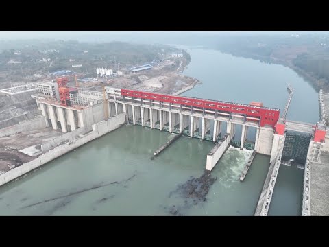 Dam construction progresses for lize shipping hub in sw china