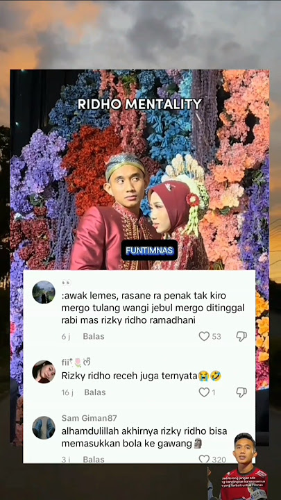 komentar netizen di pernikahan Rizky ridho #rizkyridho #timnasindonesia #shorts #nikah