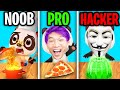 Can We Go NOOB vs. PRO vs. HACKER In DR. PANDA'S RESTAURANT!? (GOT MAX LEVEL!)