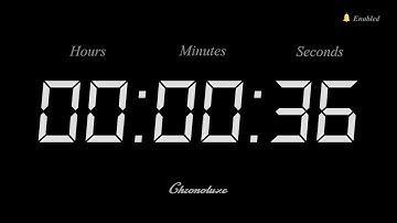 36-Second Timer | Clean and Sleek Countdown
