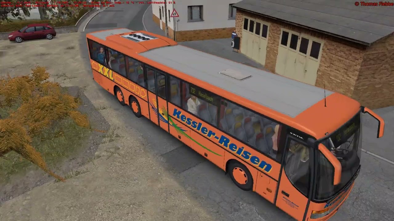 Omsi2 Gameplay 2025 Busfahrt mit Kessler Reisen nach Haselbach Linde