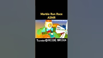 🦖🦕🧩Animal Marble Run Course | Relaxing ASMR Building Blocks