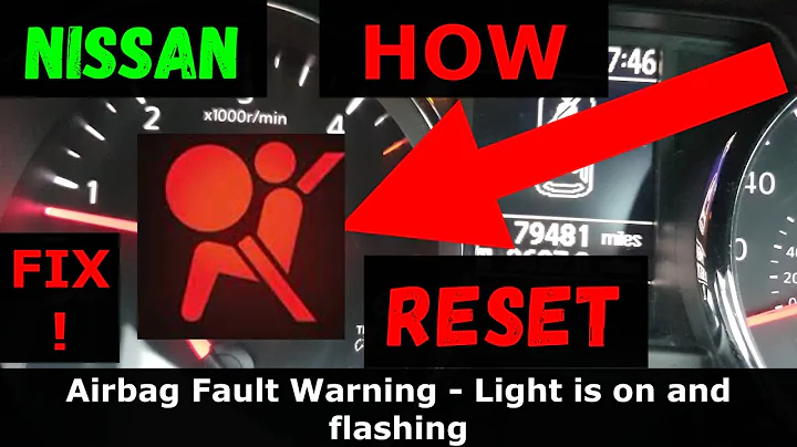 NISSAN - How To RESET / FIX  Airbag Light in 2 min - Fast & Easy! No Tools!