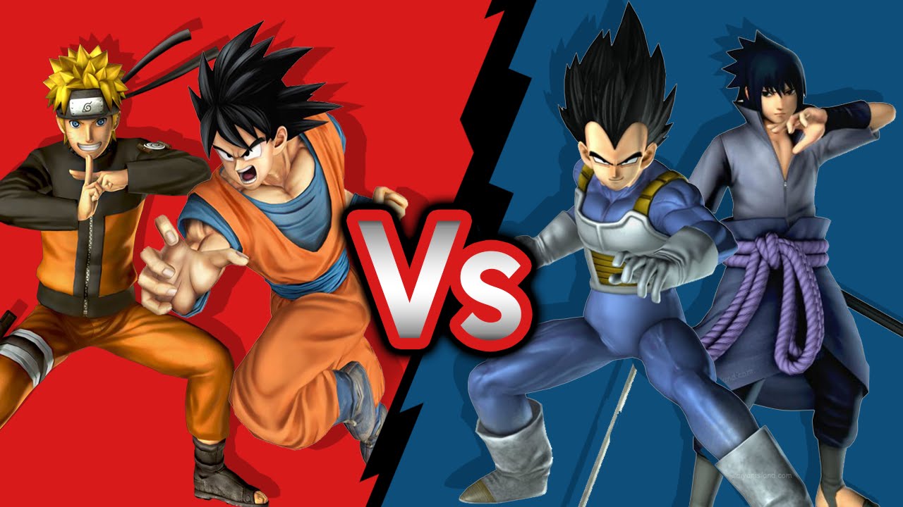 Introducir 49+ imagen naruto y sasuke vs goku y vegeta rap - Viaterra.mx