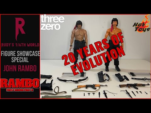 HOT TOYS/THREE ZERO: RAMBO FIRST BLOOD PT. 2 (FIGURE SHOWCASE SPECIAL ...