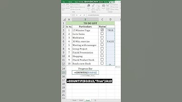 Progress bar #shorts #shortvideo #excel #exceltutorial #trending