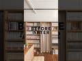 【リノベのBEFORE & AFTER】1998年築のマンションが本に囲まれた心地いい空間に大変身｜62.97㎡｜2人暮らし#shorts #beforeandafter #リノベーション