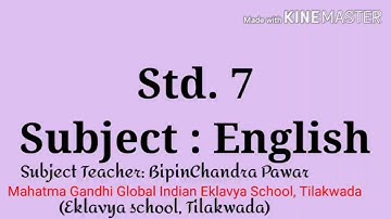 Std. 7: English, Unit-1, Activity- 11