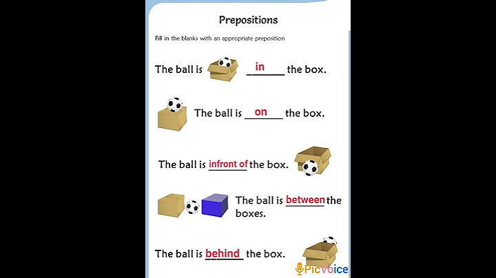 Bài tập về complete the sentences with the appropriate prepositions