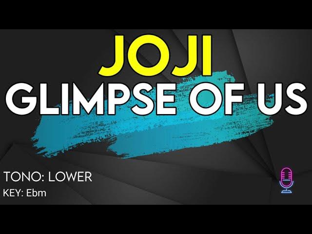 Joji - Glimpse of Us - Karaoke Instrumental - Lower