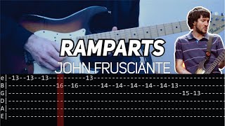 Video thumbnail of "John Frusciante - Ramparts (Guitar lesson with TAB)"