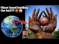 I found giant hand holding the ball 🏀 on google earth and map🗺️